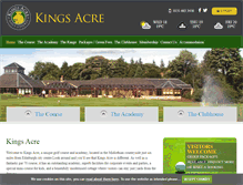 Tablet Screenshot of kings-acregolf.com